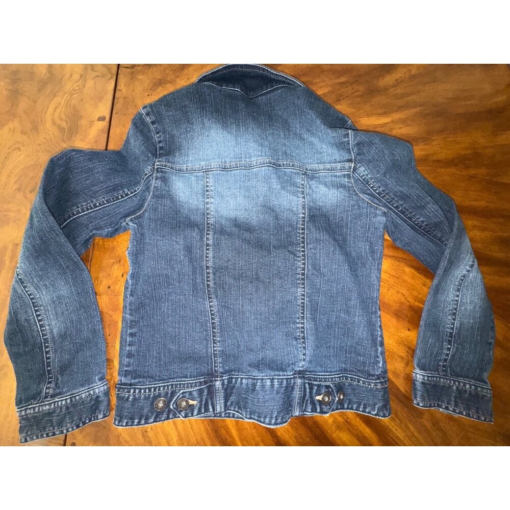 Vintage Y2K Guess USA Girl's Blue Denim Youth Jean Jacket - XL 16 - Picture 2 of 3